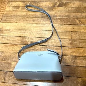 Kate spade small gray crossbody purse